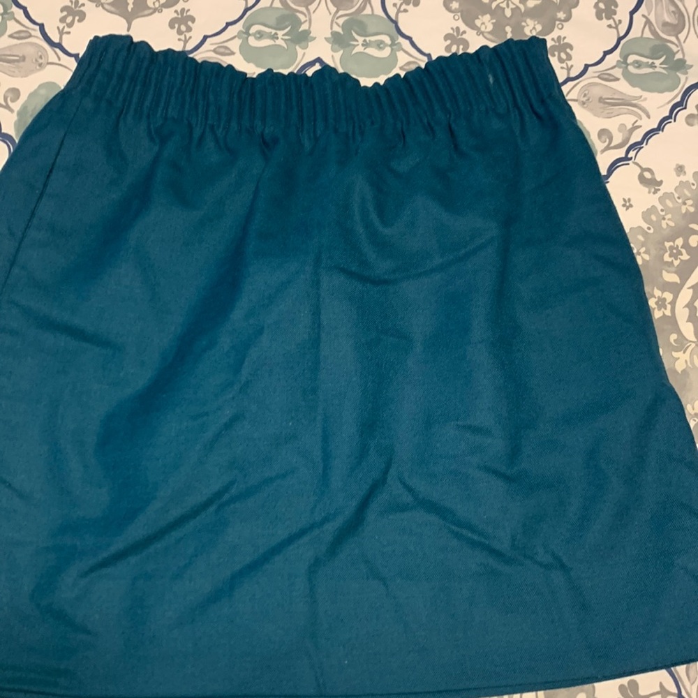 Jcrew teal wool skirt size 6
